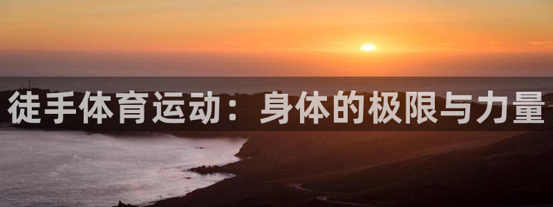 MK体育官方正版app新能源：徒手体育运动：身体的极